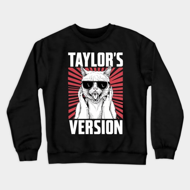 death metal taylors cat version Crewneck Sweatshirt by Aldrvnd